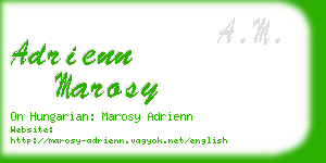 adrienn marosy business card